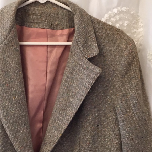 Vintage Ira Joyce Sage Green Wool Blend Blazer - Picture 2 of 5